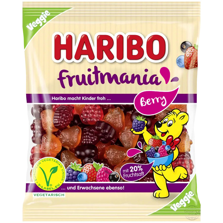 Haribo Fruitmania Berry 160 g Snaxies Exotic Snacks Montreal Canada