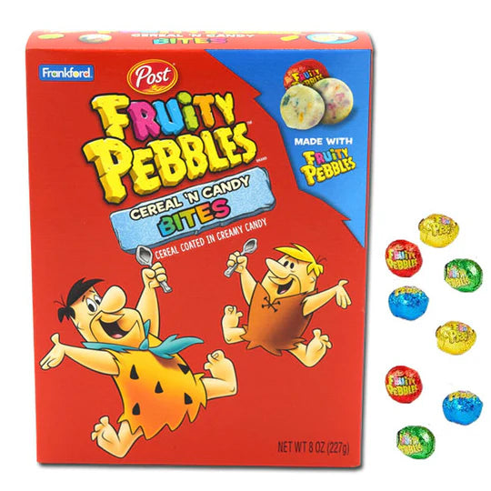 Frankford Fruity Pebbles Candy Bites Box 227 g Snaxies Exotic Candy Montreal Canada