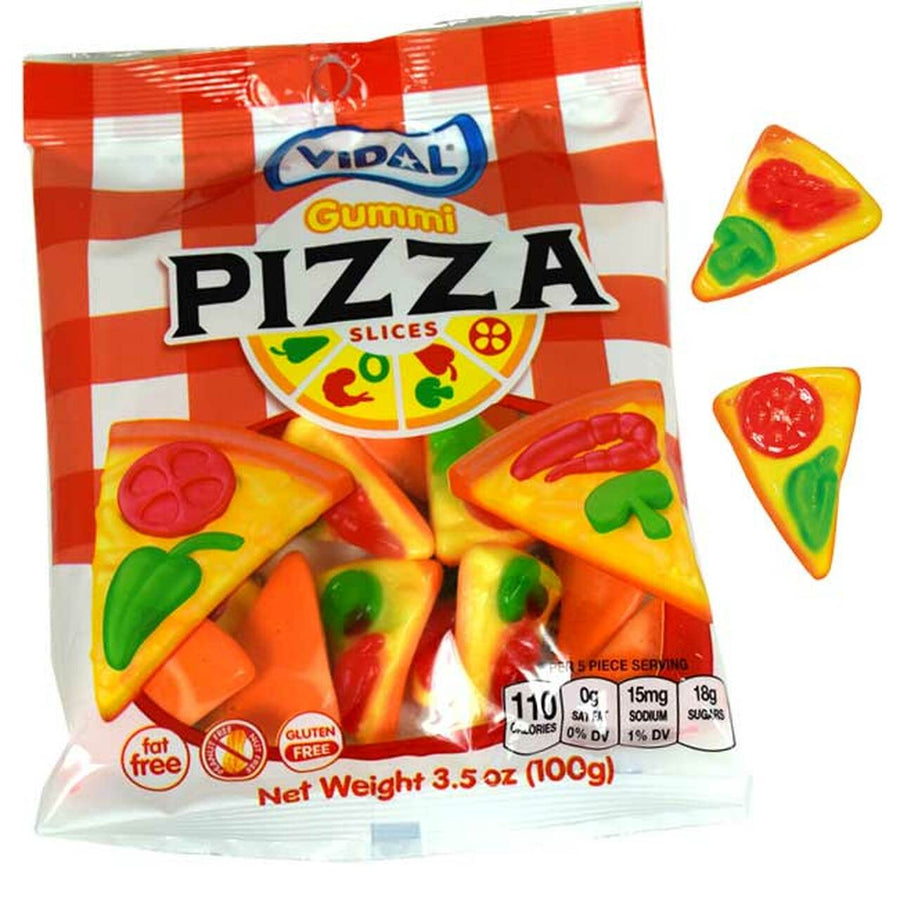 Vidal Gummi Pizza Slices 100 g Snaxies Exotic Candy Montreal Canada