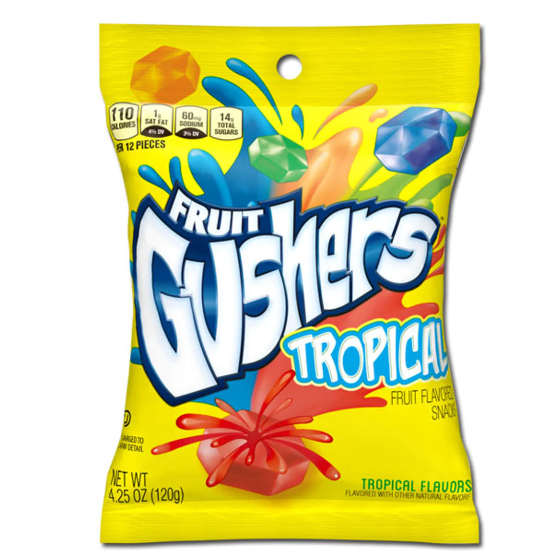 Fruit Gushers Tropical 120 g Snaxies Exotic Candy Montreal Quebec Canada