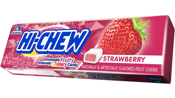 Morinaga Hi-Chew Strawberry Candy 50 g Snaxies Exotic Candy Montreal Canada