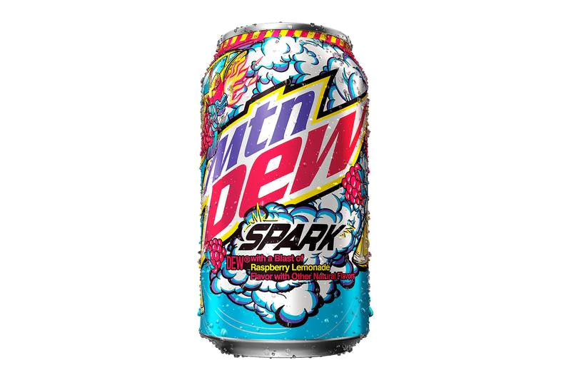 Mountain Dew Spark Can 355 ml Snaxies Exotic Drinks Montreal Canada