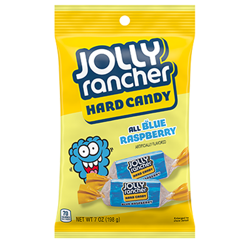 Jolly Rancher Hard Candy All Blue Raspberry 198 g Snaxies Exotic Candy Montreal Canada