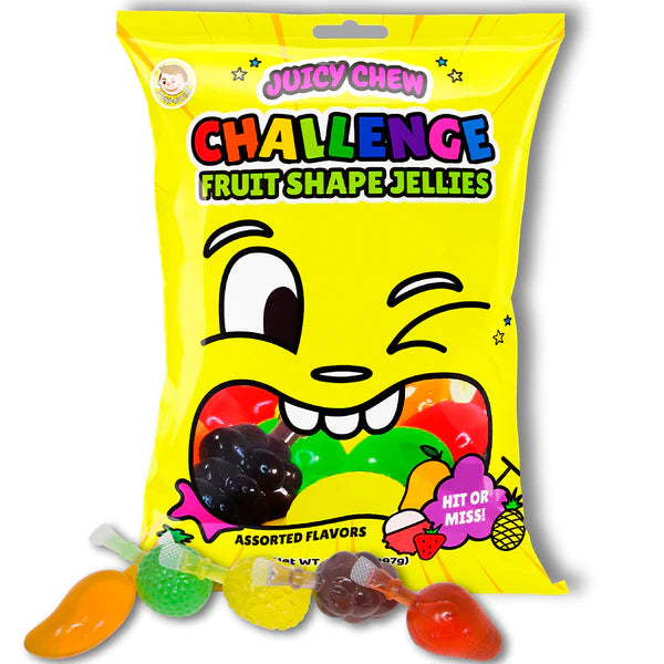 Juicy Chew Challenge Fruit Jellies 297 g Snaxies Exotic Candy Montreal Canada