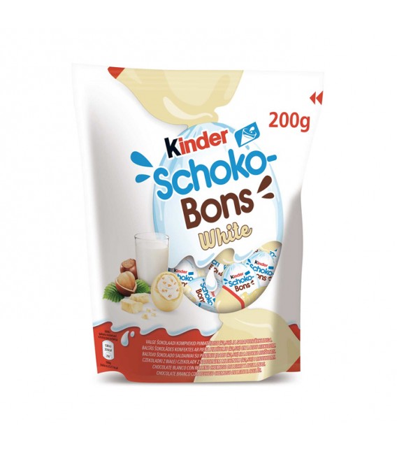 Kinder Schoko-Bons White 200 g Snaxies Exotic Chocolate Montreal Canada