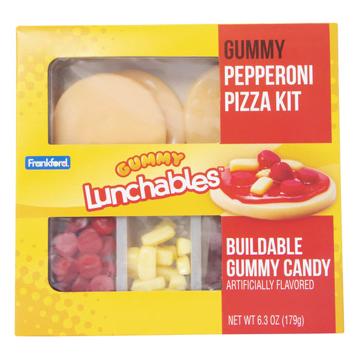 Lunchables Pepperoni Pizza Gummies 176 g Snaxies Exotic Snacks Montreal Canada