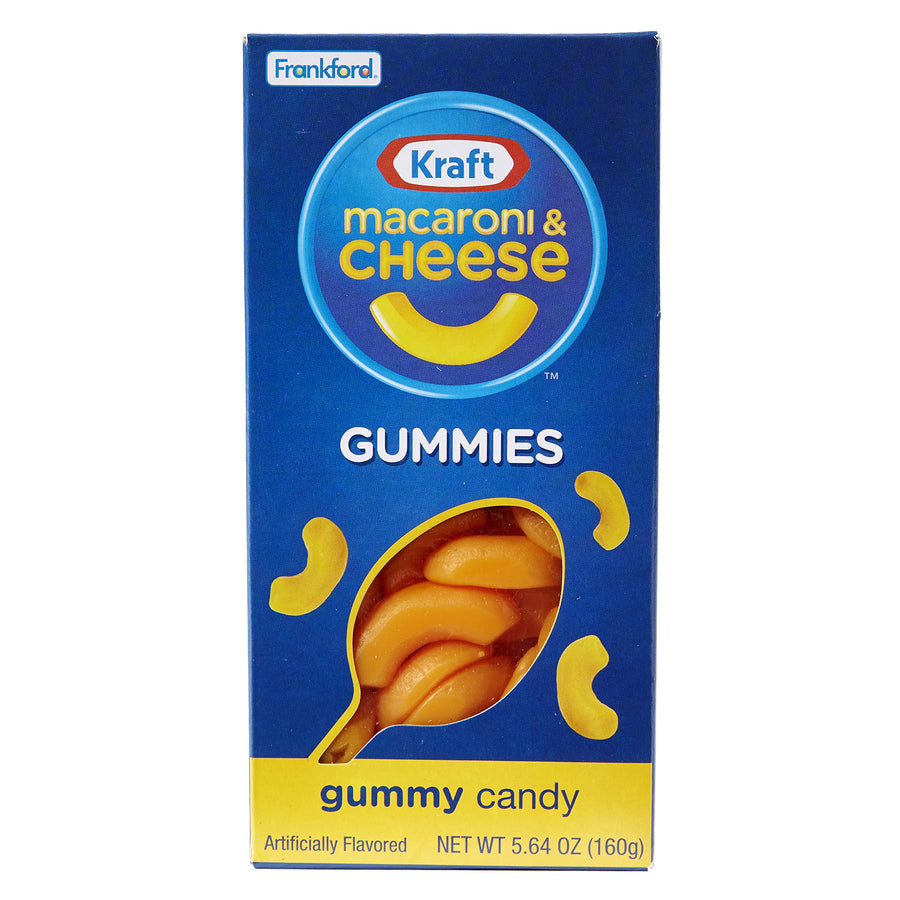 Kraft Macaroni & Cheese Gummies 160 g Snaxies Exotic Candy Montreal