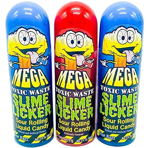 Toxic Waste MEGA Slime Licker Sour Roller 90 ml Snaxies Exotic Candy Montreal Canada
