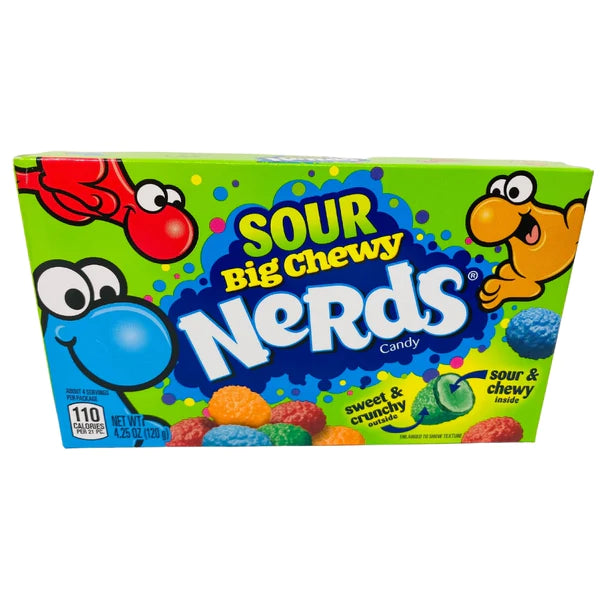 Sour Big Chewy Nerds Theatre Box 120 g Snaxies Exotic Candy Montreal Canada