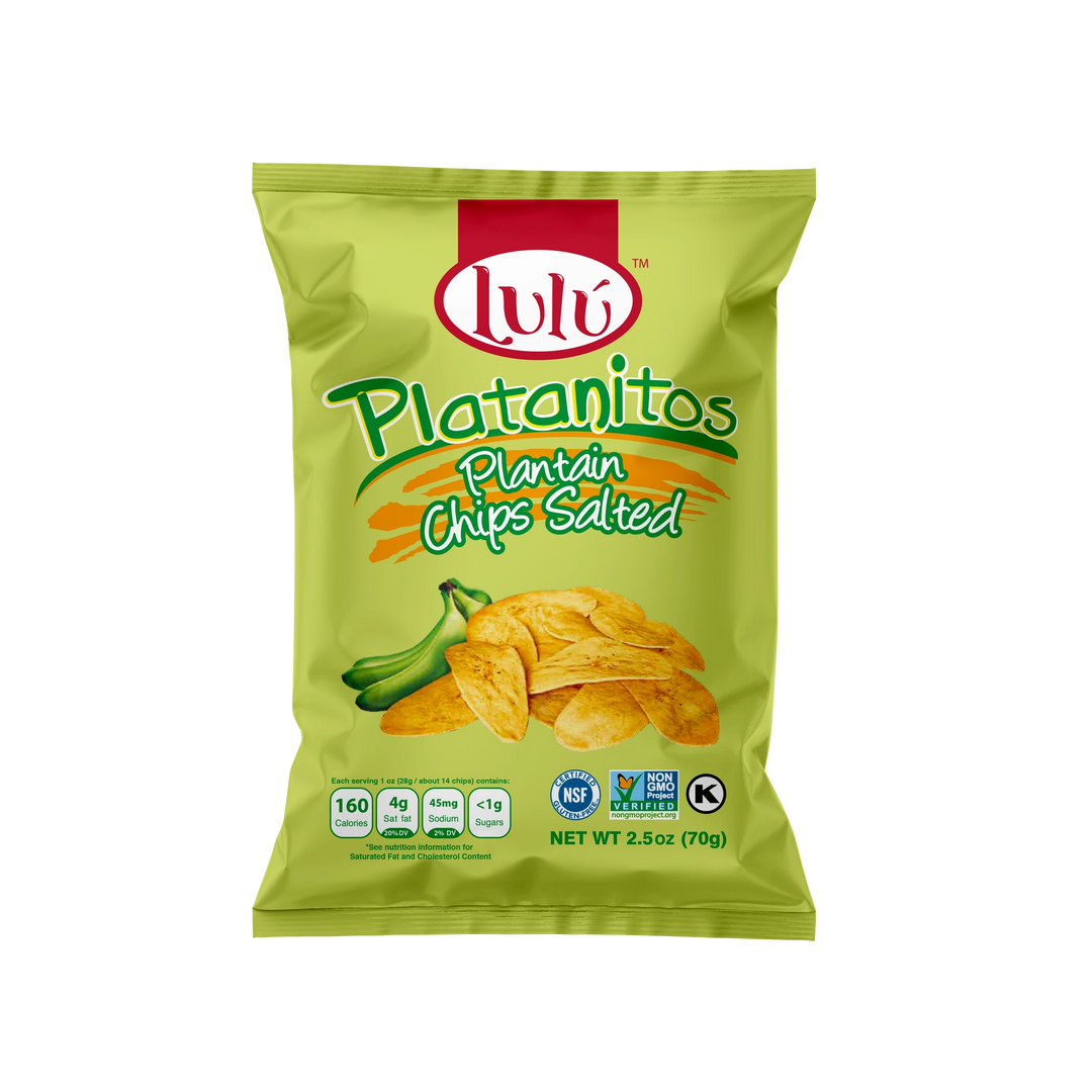 Lulu Salted Plantain Chips 70 g Snaxies Exotic Chips Montreal Canada