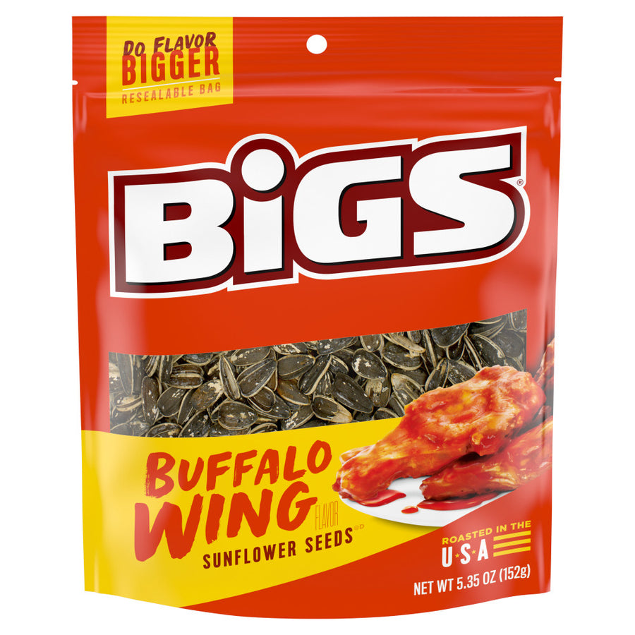 Bigs Buffalo Wing Sunflower Seeds 152 g Snaxies Exotic Snacks Montreal Canada