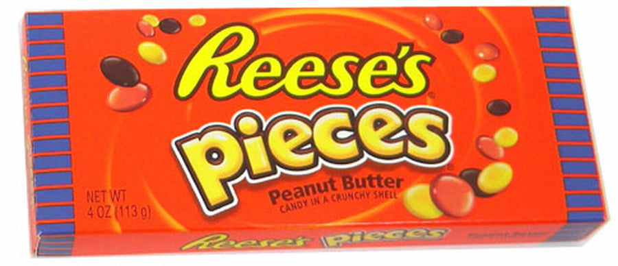 Reese's Pieces Theatre Box 113 g Snaxies Exotic Chocolate Montreal Canada