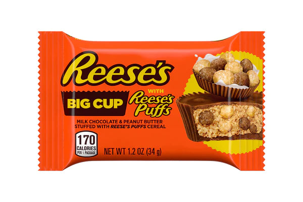 Reese's Big Cup with Reese Puffs 34 g Snaxies Exotic Snacks Montreal Quebec Canada