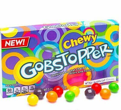 Chewy Gobstopper Theatre Box 106 g Snaxies Exotic Candy Montreal Canada