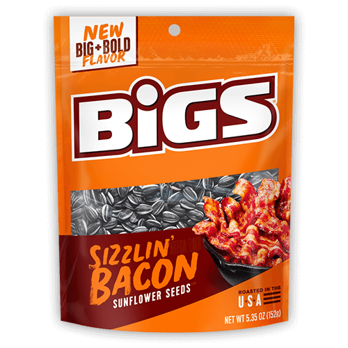 Bigs Sizzlin' Bacon Sunflower Seeds 152 g Snaxies Exotic Snacks Montreal Canada