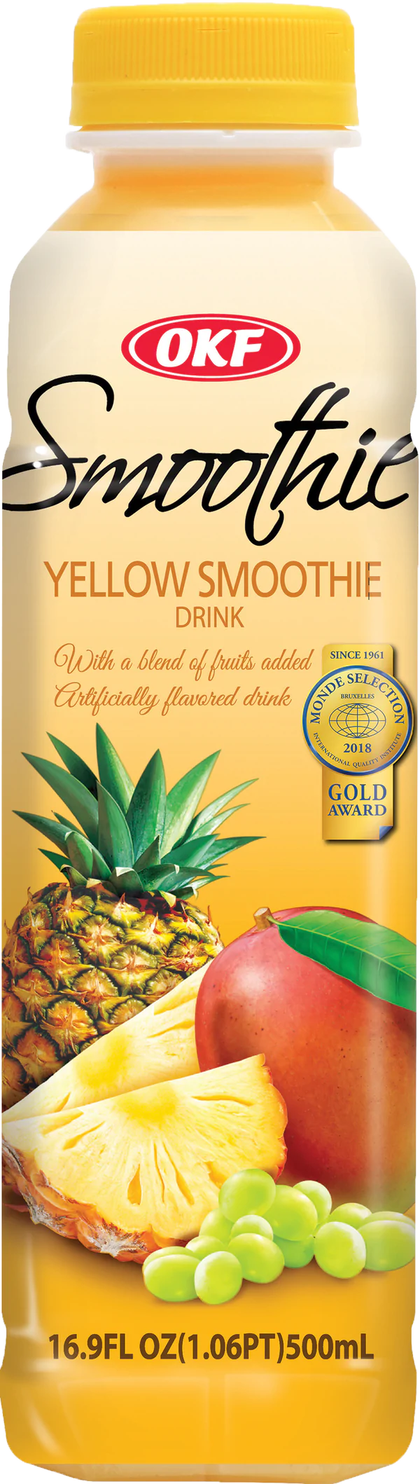 OKF Yellow Smoothie Drink 500 ml Snaxies Exotic Drinks Montreal Canada