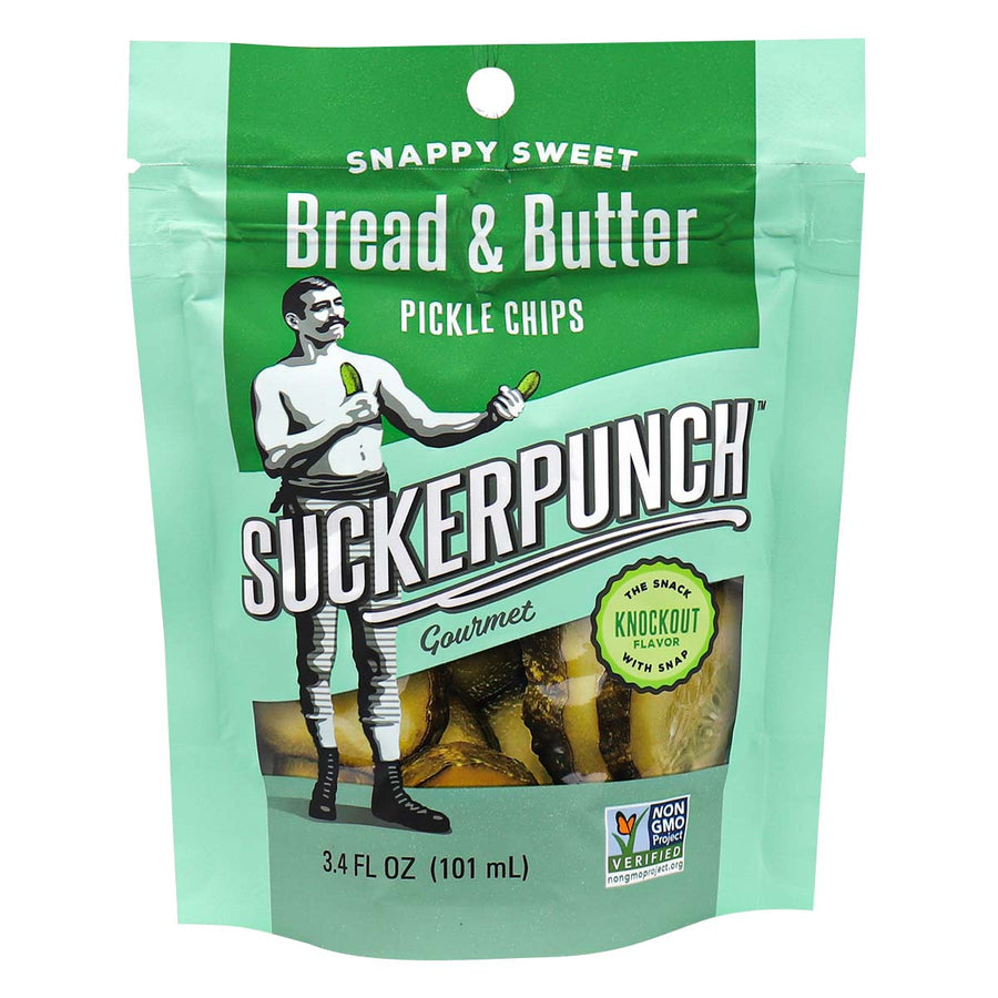 Suckerpunch Bread & Butter Chips Pouch 101 ml Snaxies Exotic Snacks Montreal Canada