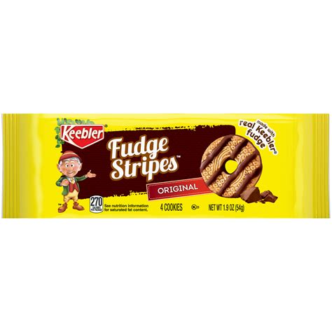 Keebler Fudge Stripes Original Cookies 54 g Snaxies Exotic Cookies Montreal Canada