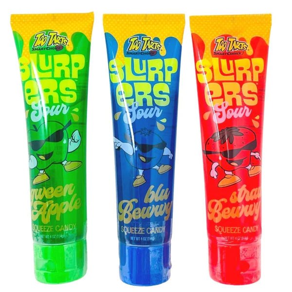 Too Tarts Sour Slurpers Squeeze Candy 114 g Snaxies Exotic Candy Montreal