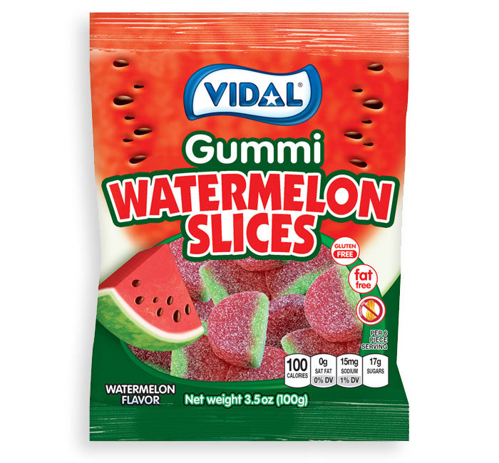 Vidal Gummi Watermelon Slices 100 g