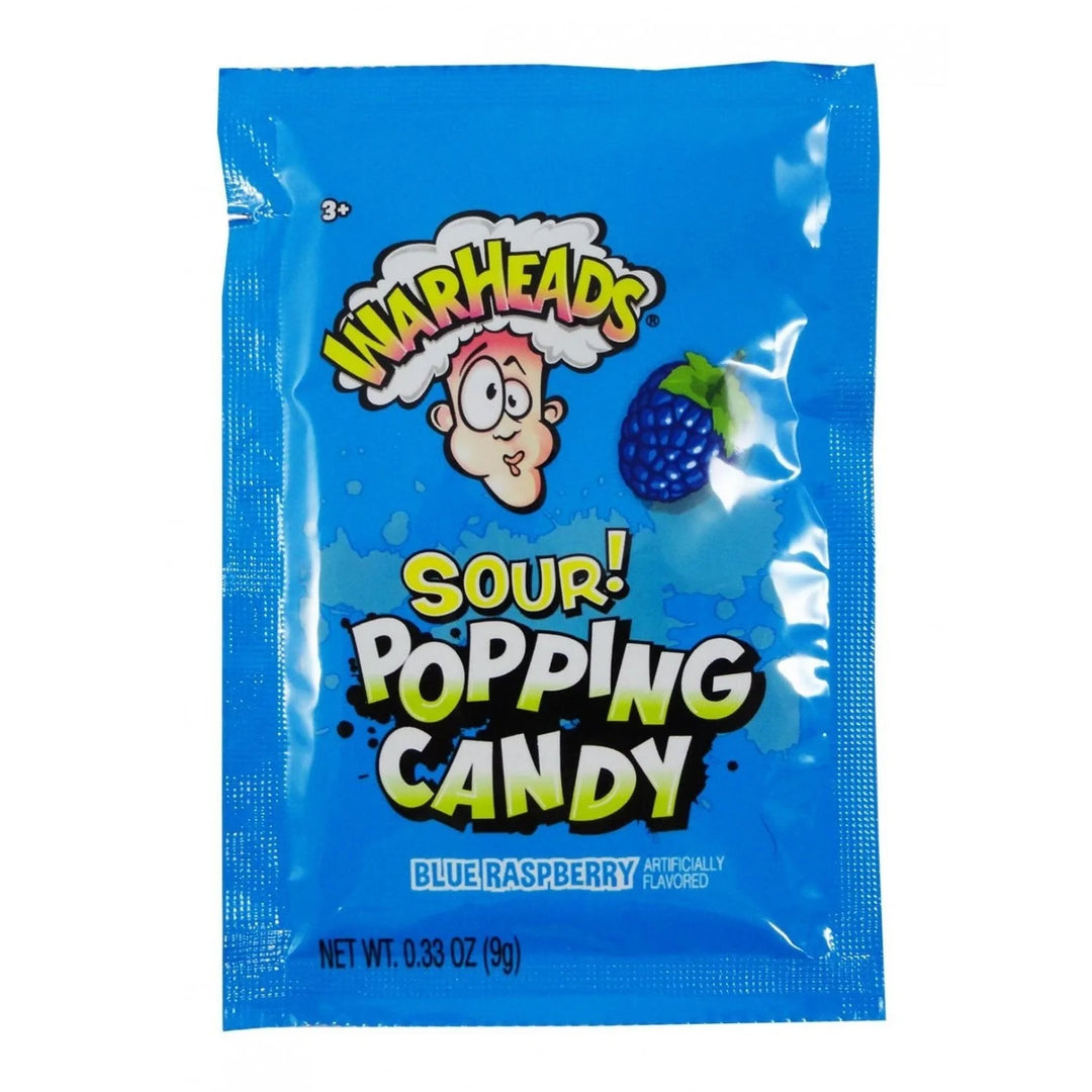 Warheads Blue Raspberry Sour Popping Candy 9 g